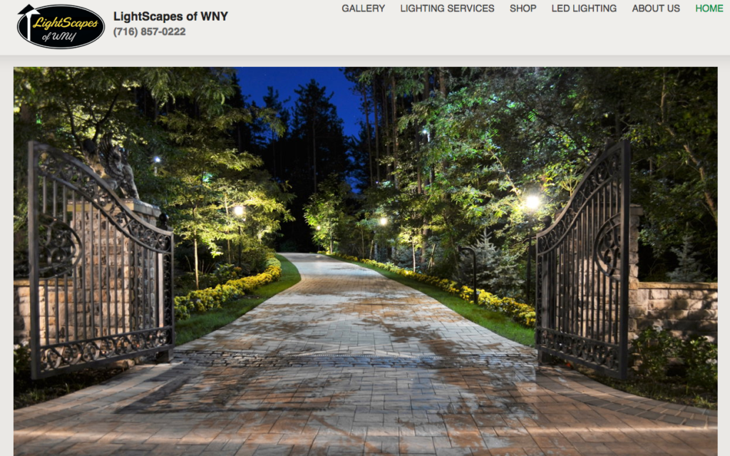 LightScapes of WNY home page screenshot
